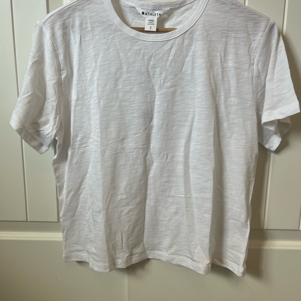 Athleta Women’s Essential White Slub Tee